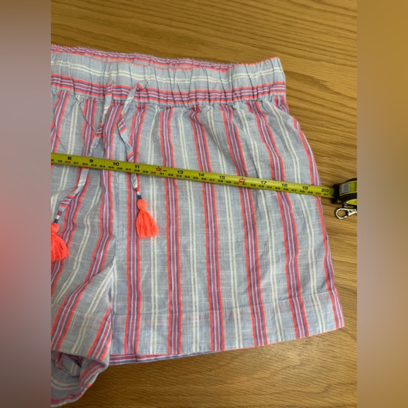 Boden Striped Tassel Shorts | Size 10 US | Cotton Blend Summer Lounge - Picture 7 of 10